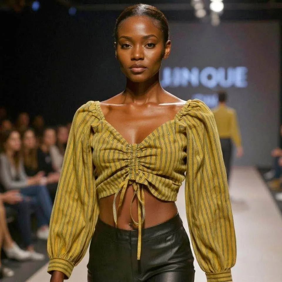 Levi's Devin Ruched Crop Blouse thumbnail