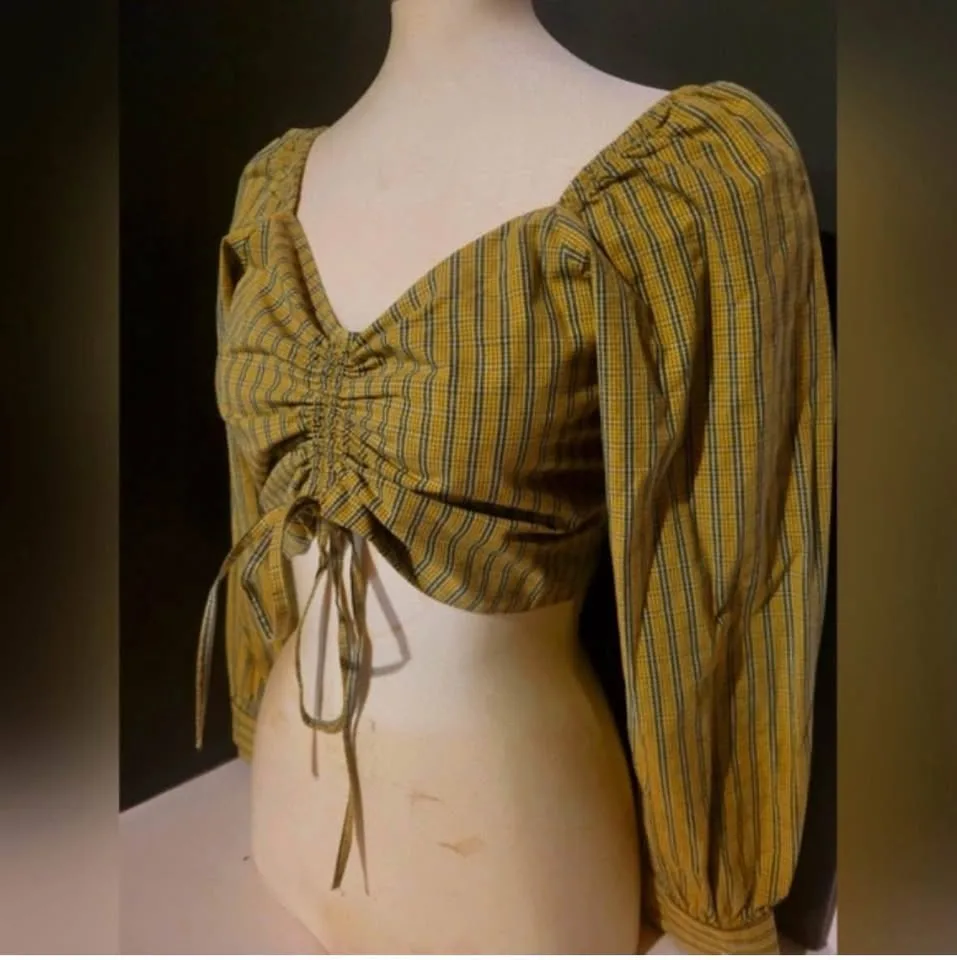 Levi's Devin Ruched Crop Blouse image indicator(2)