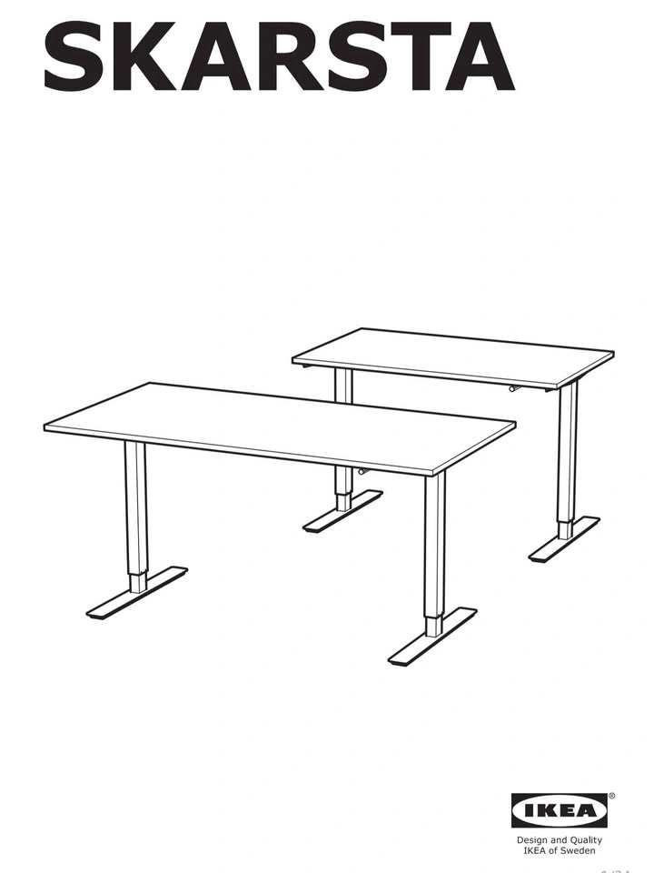 Moving Sale - Like New IKEA SKARSTA Manual SIT-STAND DESK - photo 5