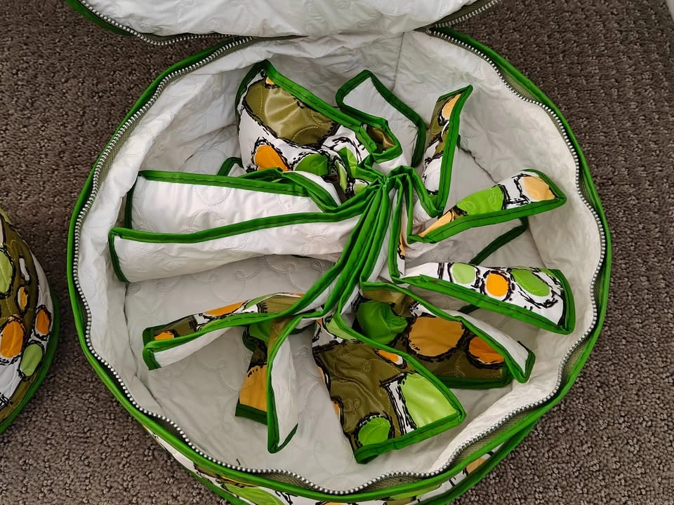 Tea Cup / Saucer - China Storage Case Bag Set with 12 Dividers - photo 4