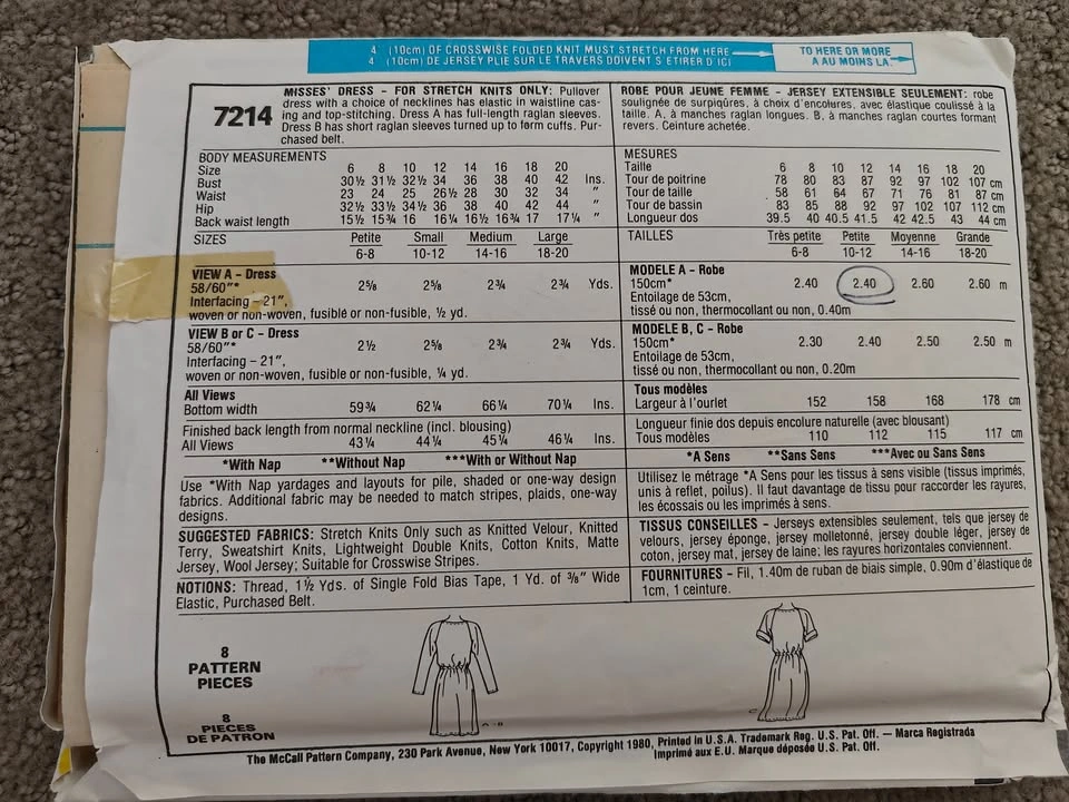 McCall's Sewing Pattern Women Dress - Size: 10-12 - photo 3