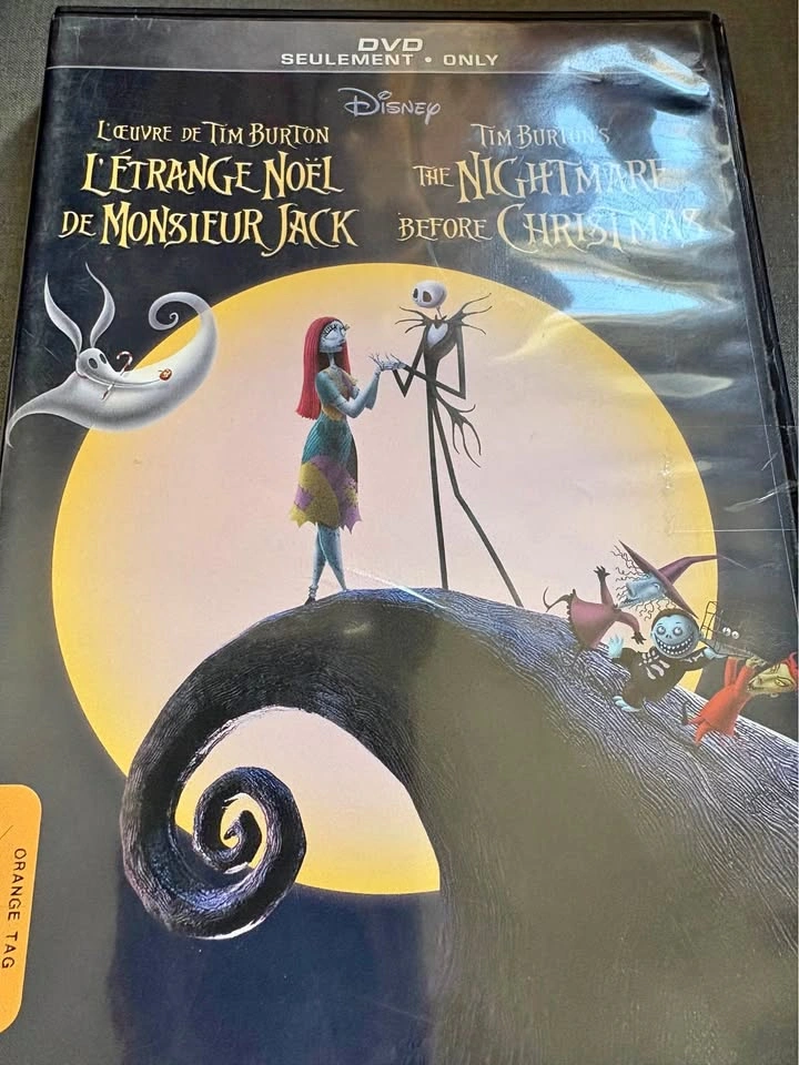 The nightmare before Christmas dvd