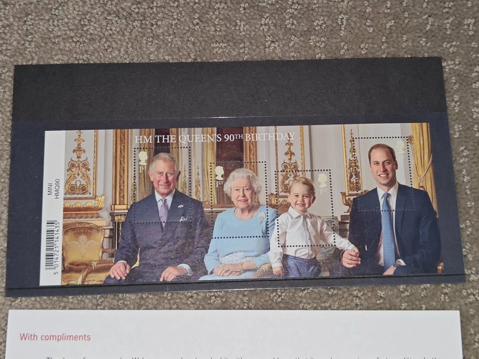 Generational Stamps Souvenir Sheet - UK 90th Birthday Queen Eliz - photo 2
