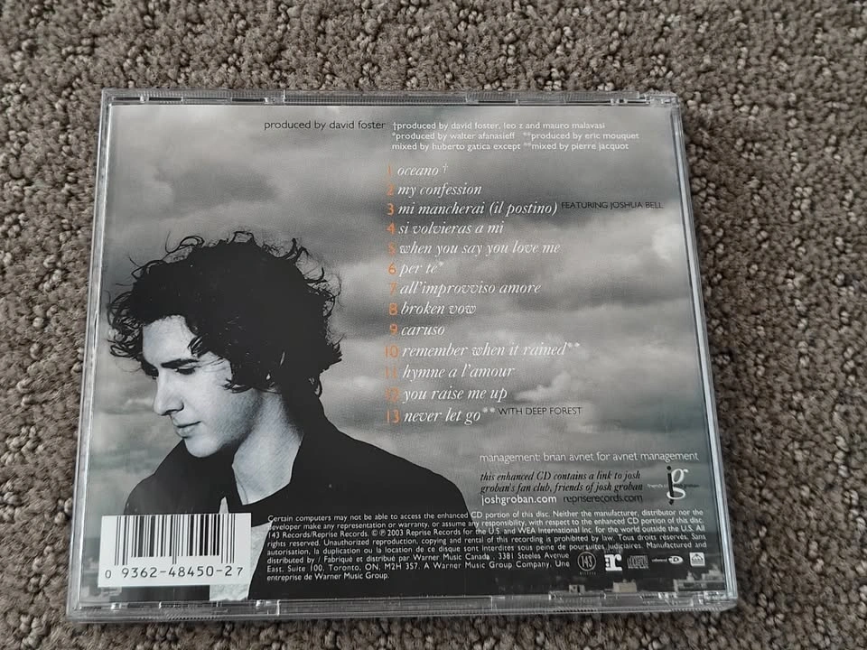 Josh Groban - Closer - Contemporary / Classical Music CD Album - photo 3