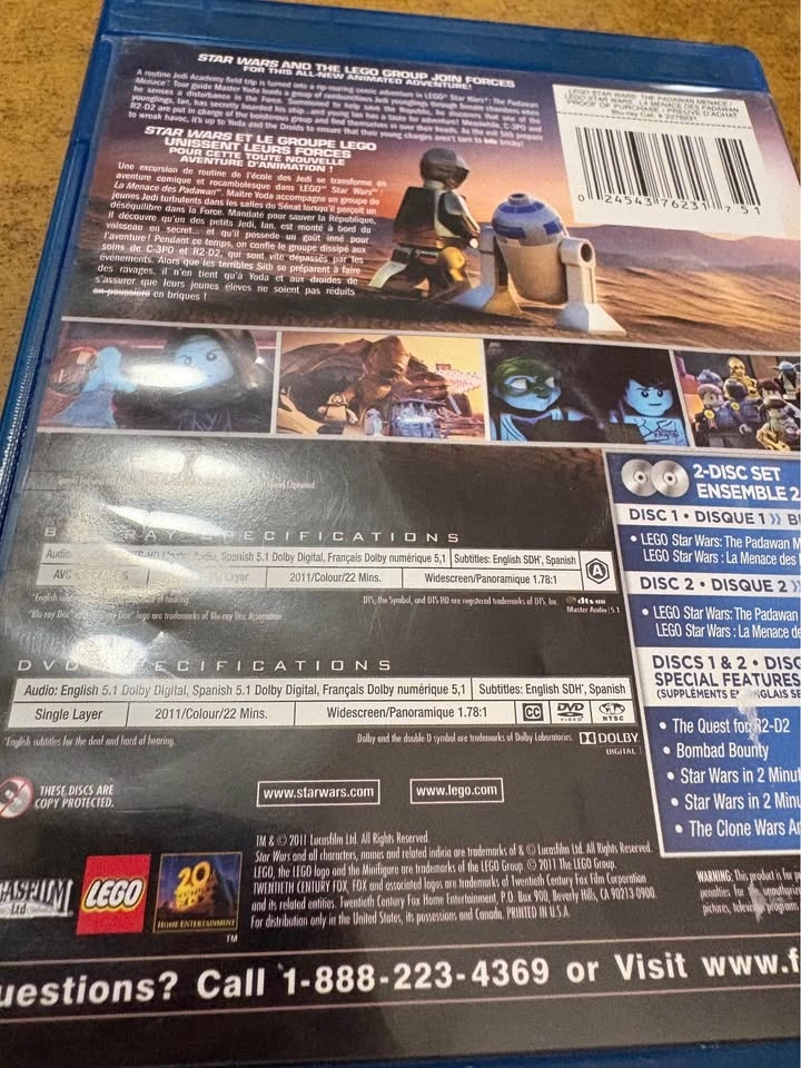 Star Wars Lego blu-ray + dvd - photo 2