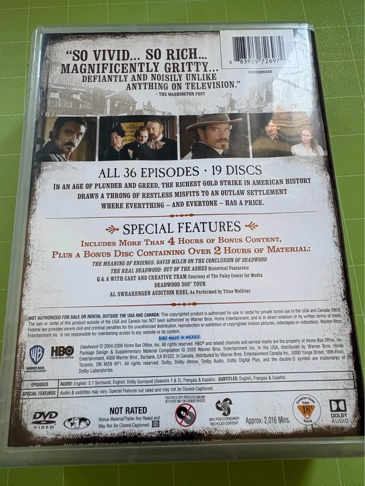 Deadwood the complete series dvd - photo 2