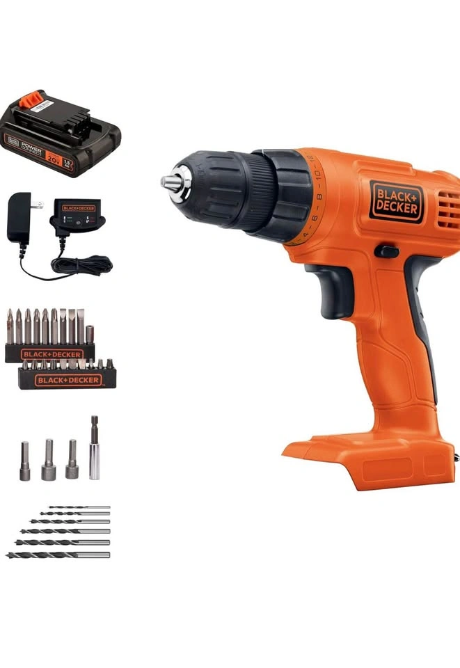 Black+Decker 20V Max Cordless Drill/Driver 30-Piece Kit - photo 2