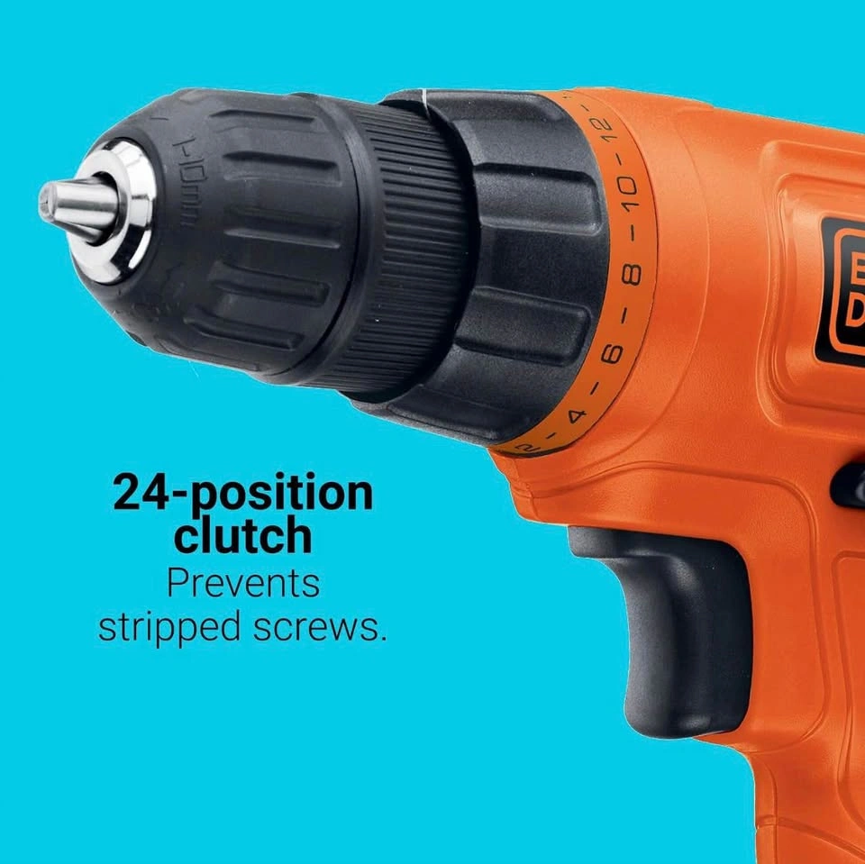 Black+Decker 20V Max Cordless Drill/Driver 30-Piece Kit - photo 5