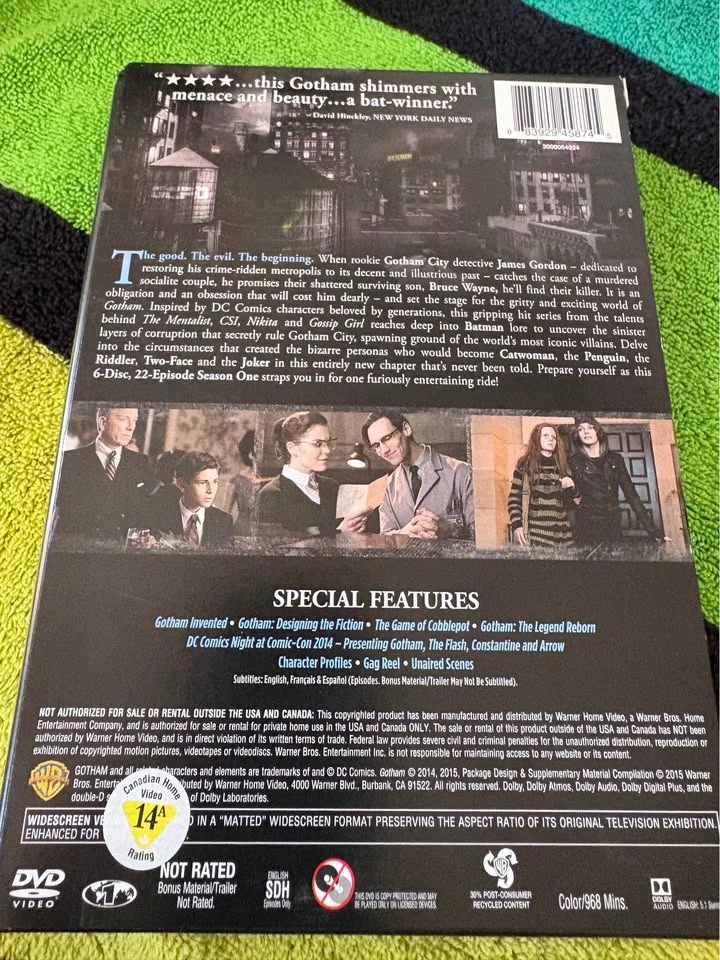 Gotham the complete first season dvd’s - photo 2