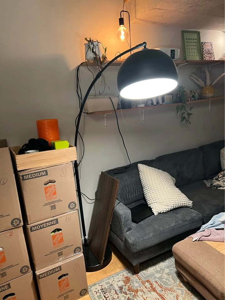 EQ3 Cast floor lamp in black - photo 2