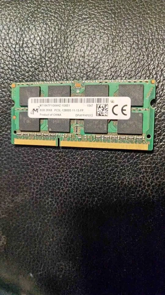Micron 8GB DDR3L 1600MHz SODIMM Laptop RAM