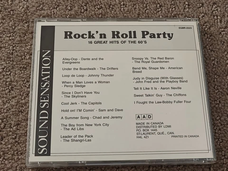Rock'n Roll Party - Hits of the 1960's - Audio Music CD Album - photo 3