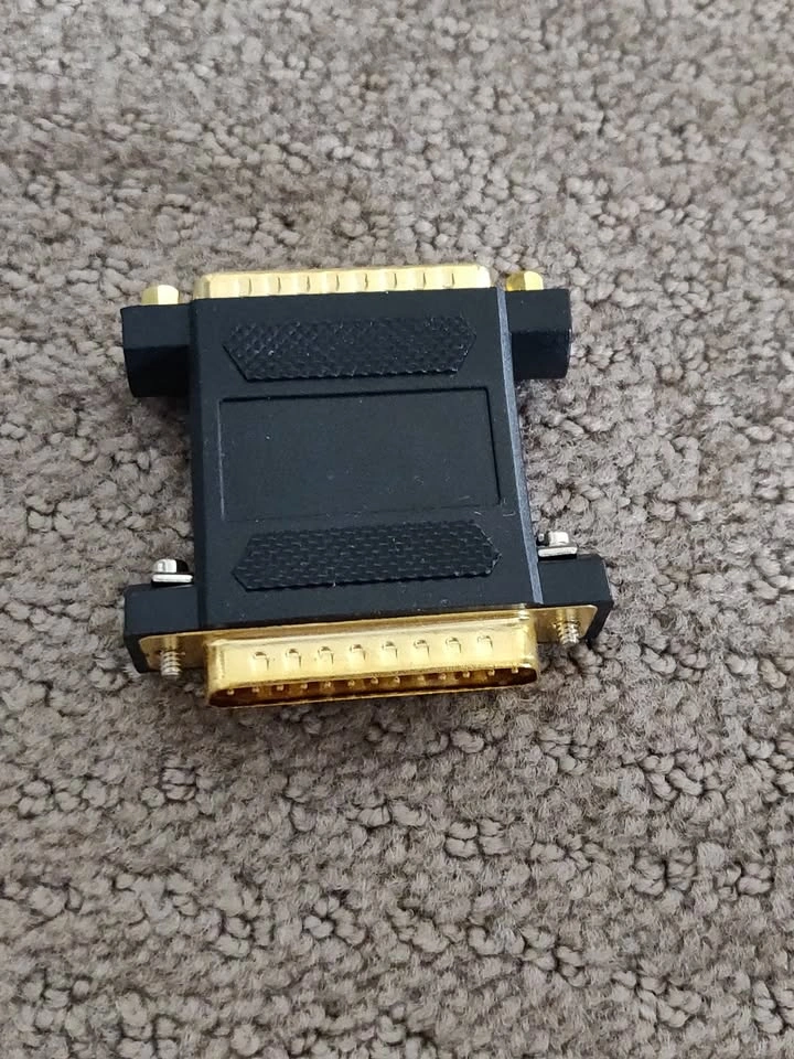 DB25 Parallel Port Null Modem Adapter M/M 25 Pin Male/Male - photo 3