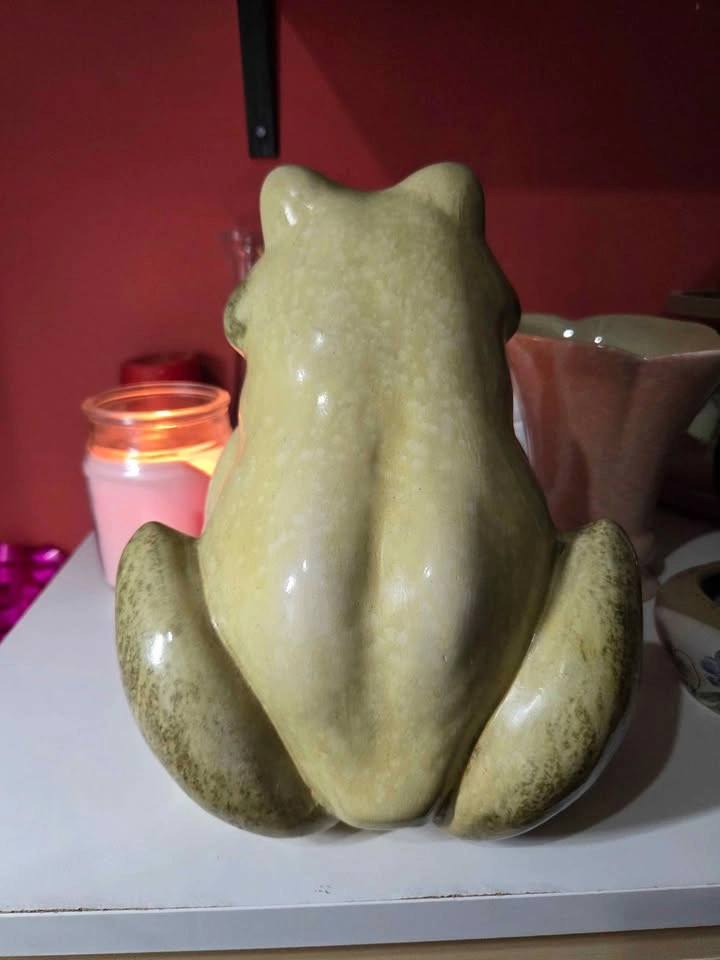 Large Vintage Ceramic Frog - photo 3