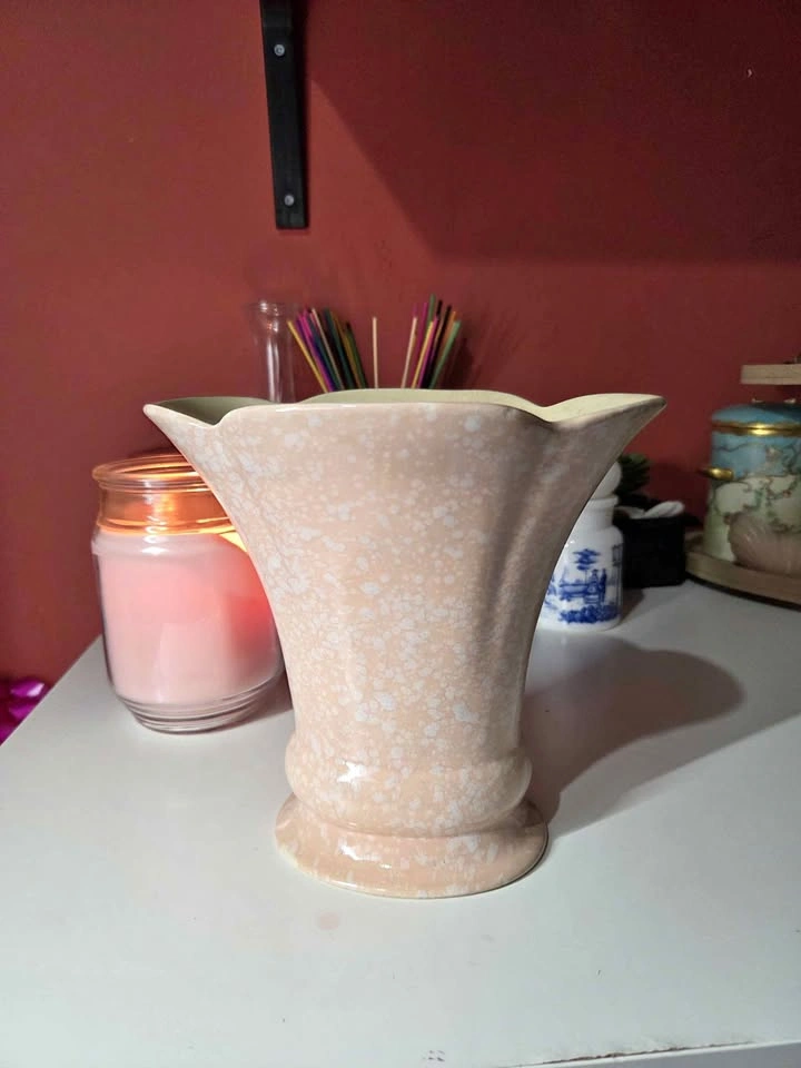 Vintage Pink Crown Devon Vase