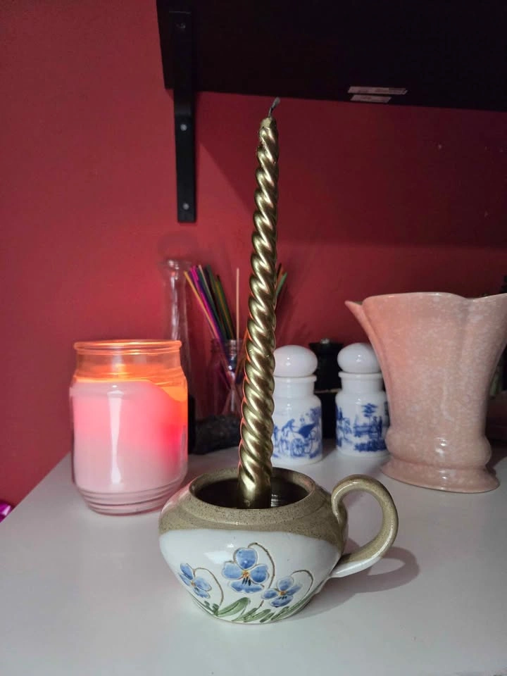 Vintage Ceramic Candlestick Holder (O'Neill Bunratty Ireland) - photo 2
