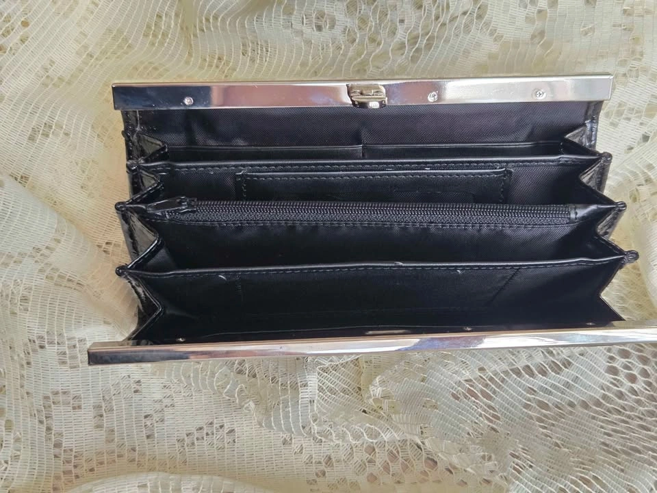 Black Faux Alligator Wallet - photo 2