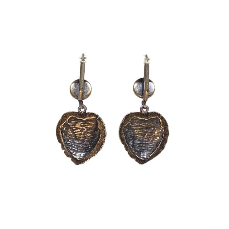 Vintage Lion Jacket Earrings (Bronze/Pewter Tone) - photo 3