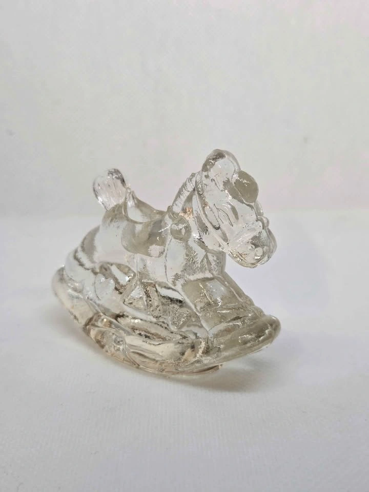 Vintage Glass Rocking Horse Figurine - photo 2