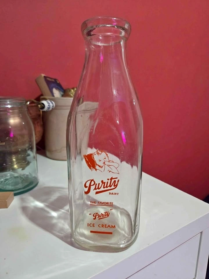 Purity Dairy Vintage Milk Bottle