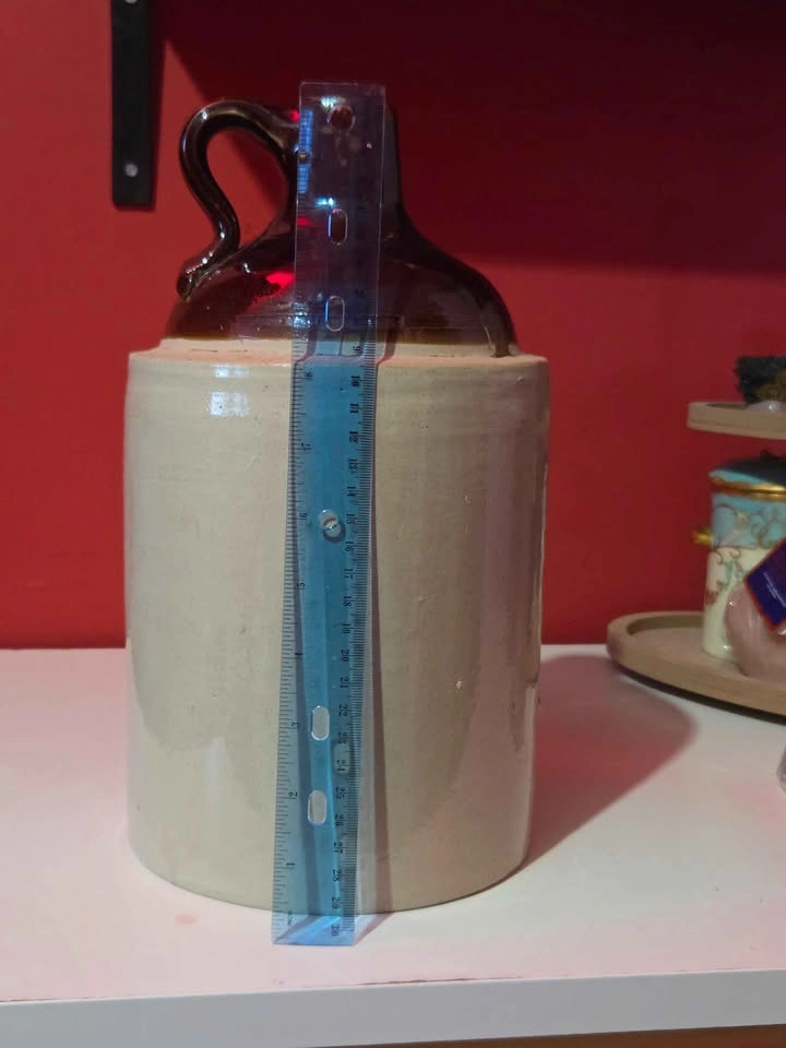 Large Antique Stoneware Moonshine Jug - photo 5