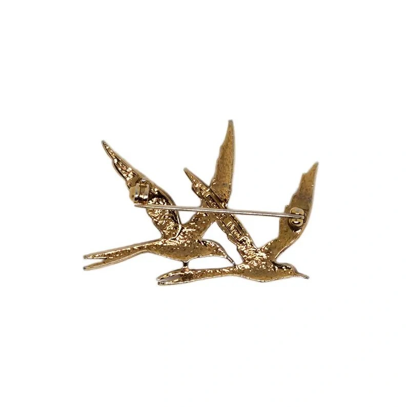 Vintage 80s Michele Lynn Birds Flying Brooch - photo 2