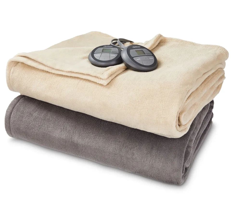 Sunbeam King Heated Electric Blanket – Dual Control, White - photo 3