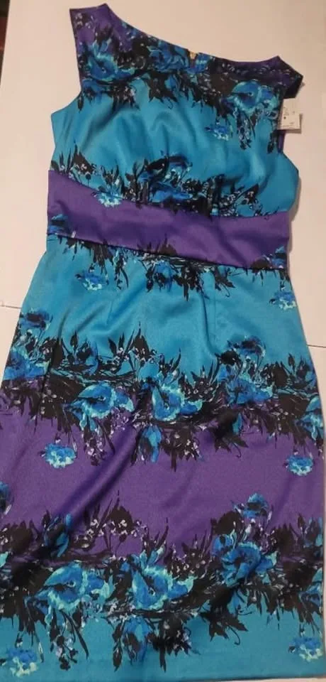 Floral Ricki’s Blue and Purple Dress size 2 Small image indicator(2)