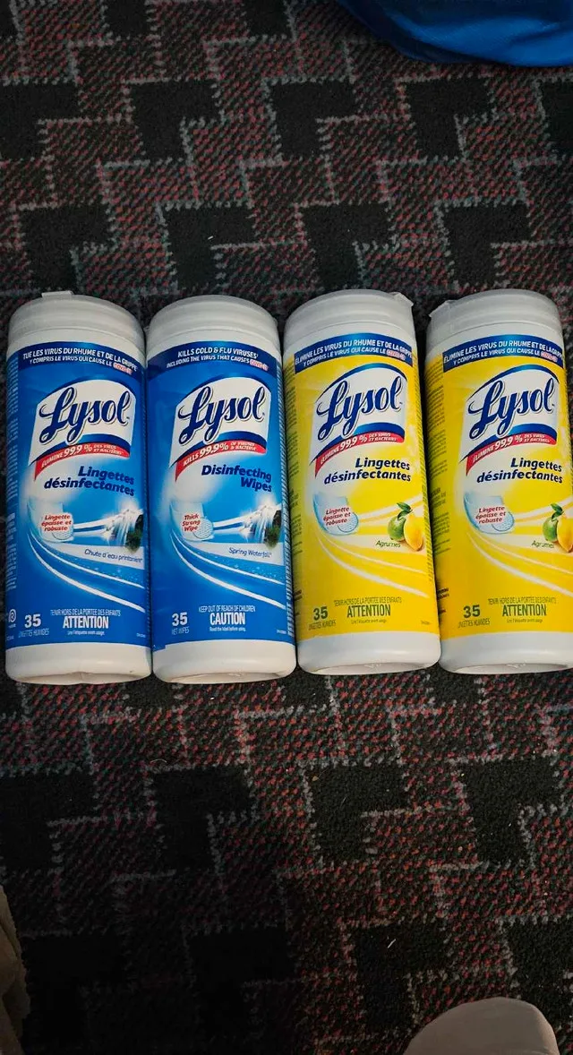 $3 each - lysol disinfecting wipes - 35 count