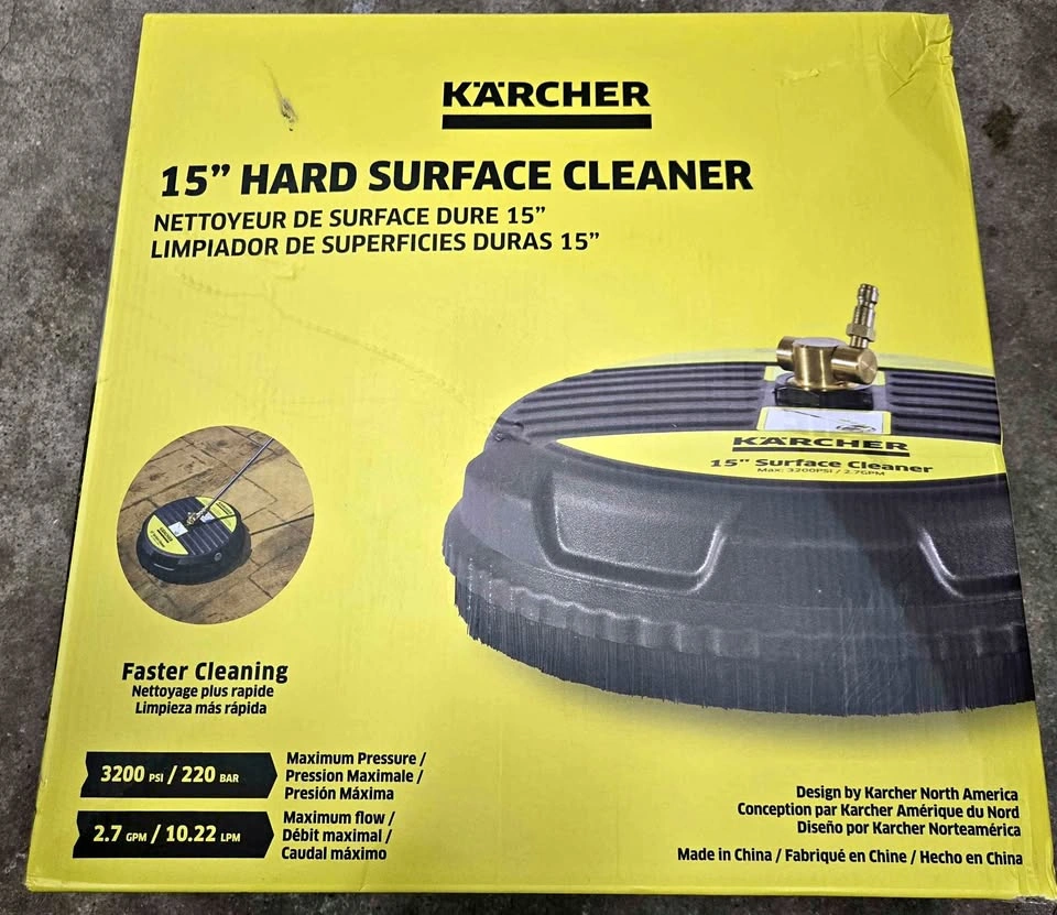 Karcher 15" Hard Surface Cleaner Power Washer Attachment