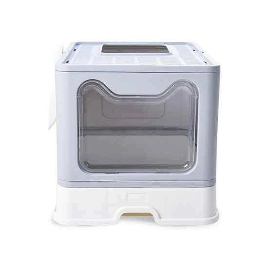 Like New Cat Litter Box with Front Entry Top Exit