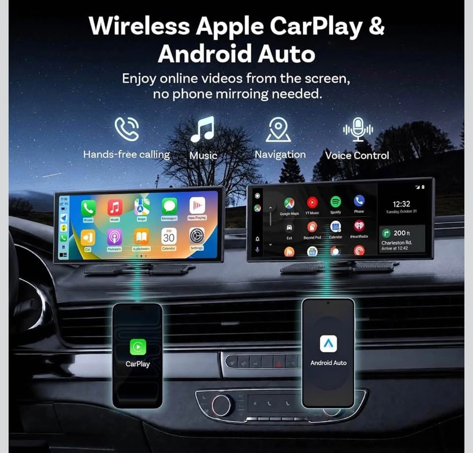 11.4" Wireless Apple CarPlay & Android Auto Screen - photo 3