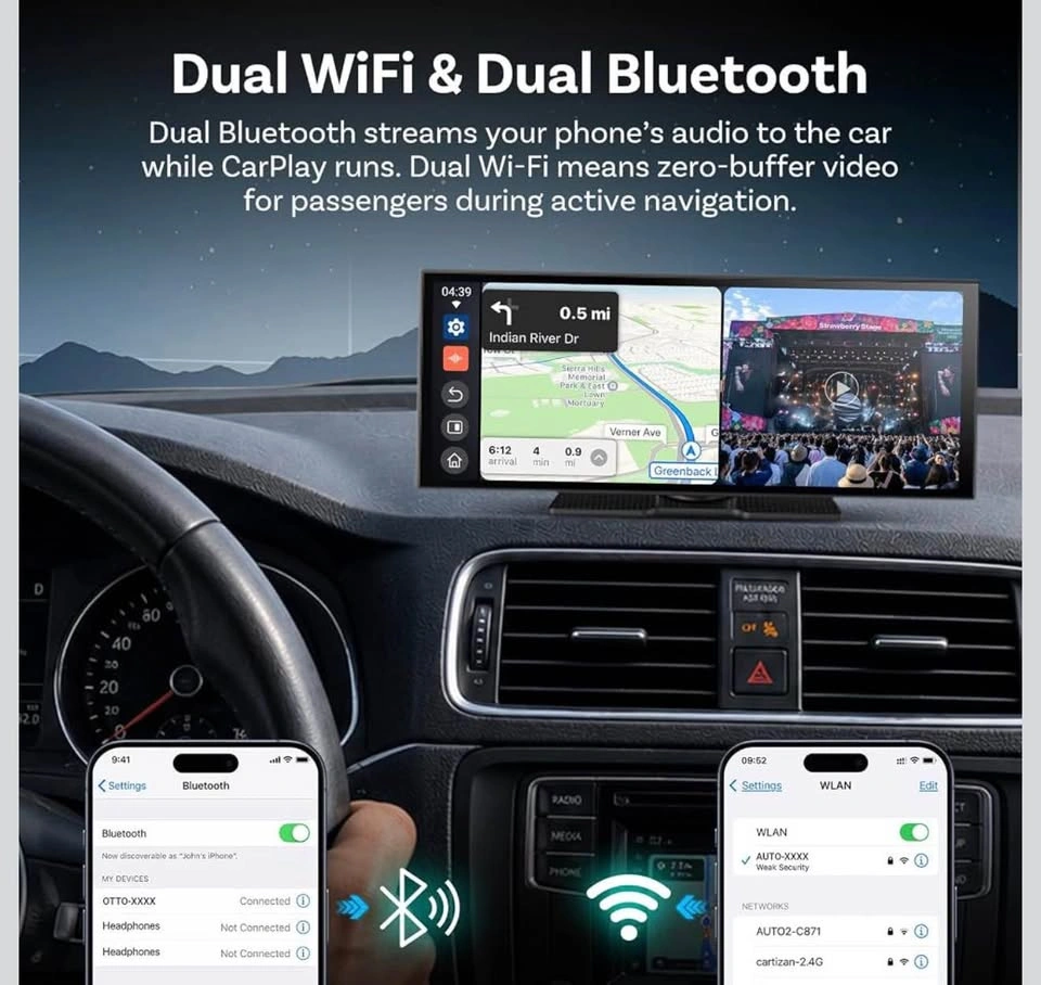 11.4" Wireless Apple CarPlay & Android Auto Screen - photo 5