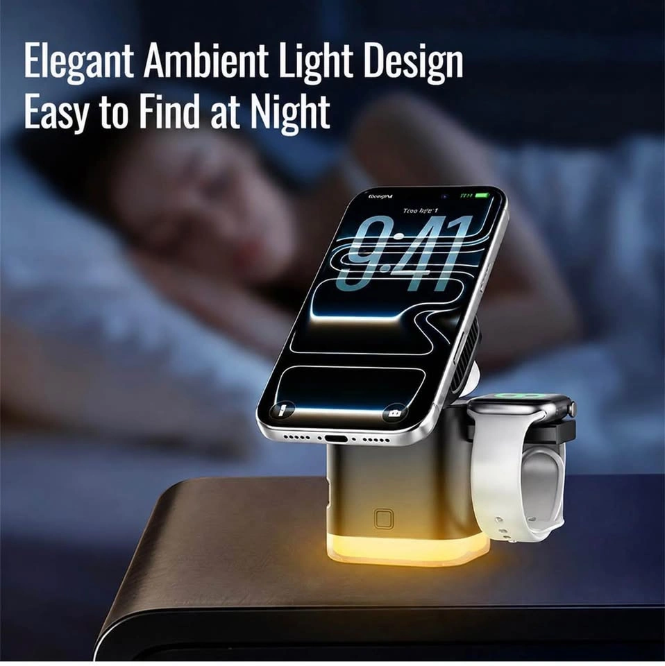5-in-1 Wireless Charging Station with TEC Cooling Fan - photo 2
