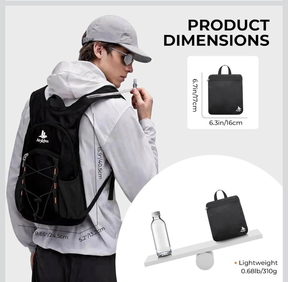 14L Small Hiking Backpack, Packable Travel Daypack - photo 2