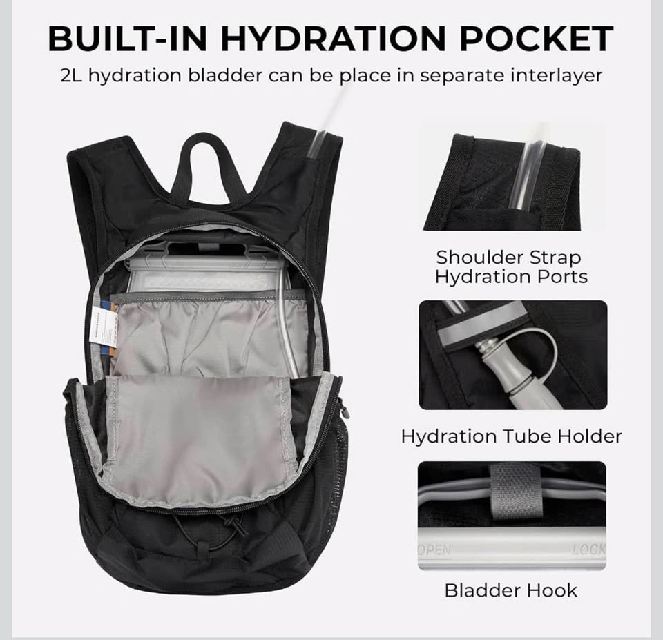 14L Small Hiking Backpack, Packable Travel Daypack - photo 5