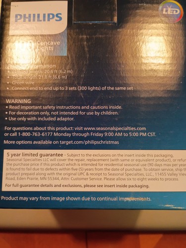 Philips 100 Mini Concave Christmas Lights With 9 Motion Effects - photo 2