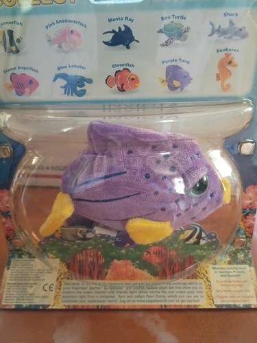 SeaPals Purple Tang Plush Finger Puppet Applause Russ New - photo 2