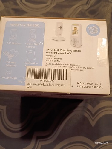 AXVUE E600 Video Baby Monitor 2.4" LCD Night Vision - photo 2