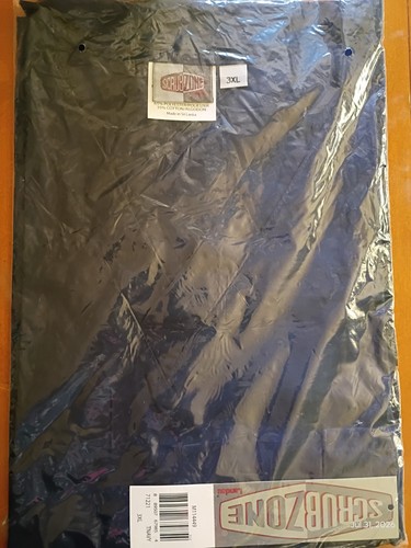 ScrubZone Landau Scrub Top 3XL Navy Blue New Sealed