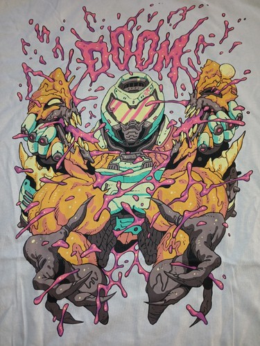 New DOOM Capsule Lootwear Exclusive Crate Graphic Print T SHIRT - photo 2