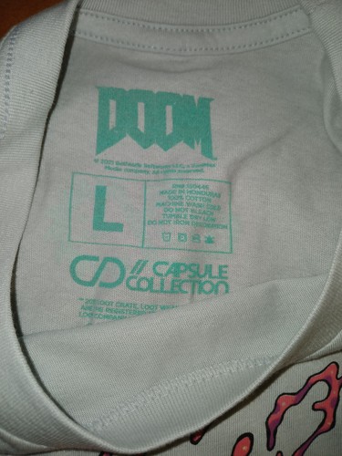 New DOOM Capsule Lootwear Exclusive Crate Graphic Print T SHIRT - photo 3