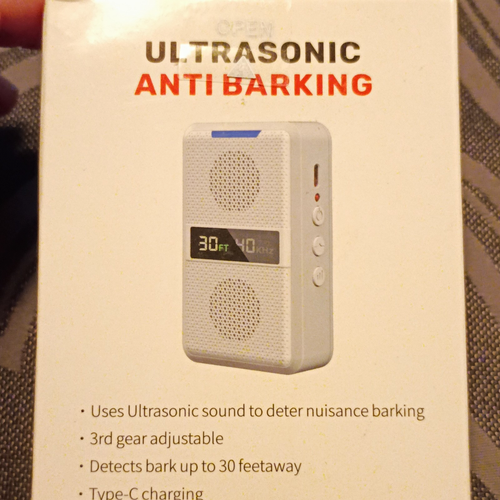 Ultrasonic Anti Barking Device Type-C Rechargeable