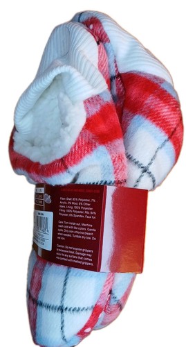 Wondershop Slippers size S/M 5-7 - Plaid/Red/Non-slip - photo 2