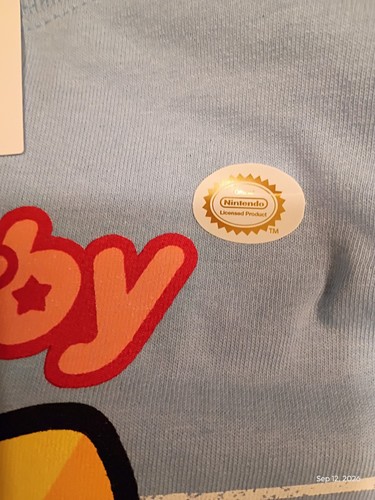 Nintendo Kirby Licensed Graphic T-Shirt Light Blue, Men's Size M - photo 3