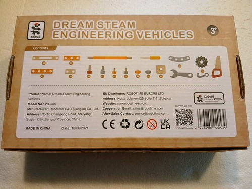 NIB Dream Steam Engineering Vehicle Sturdy And Durable - photo 2