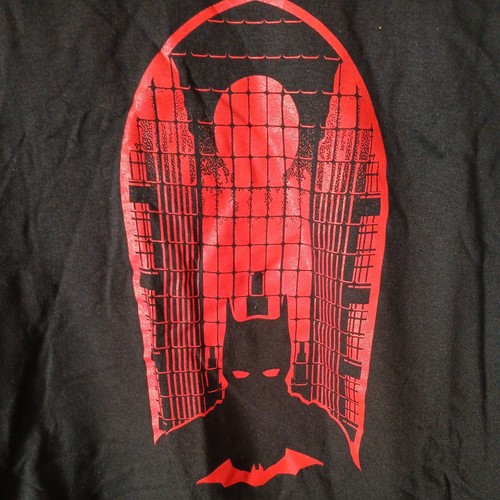 The Batman In Front of Window Black M Uni LS T Shirt - photo 4