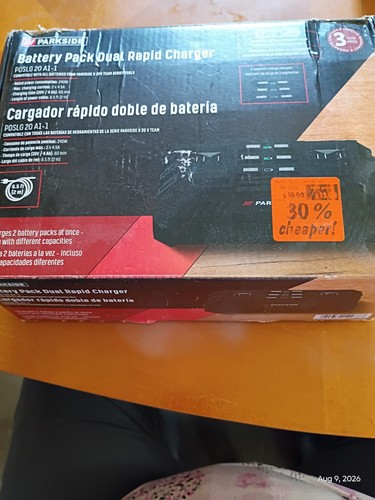 Parkside X20V Team Battery Pack Dual Rapid Charger PDSLG 20 A1-1
