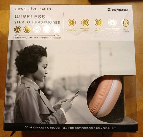 Pink Wireless Stereo Headphones Love Live Loud Open Box Tested