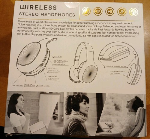 Pink Wireless Stereo Headphones Love Live Loud Open Box Tested - photo 3
